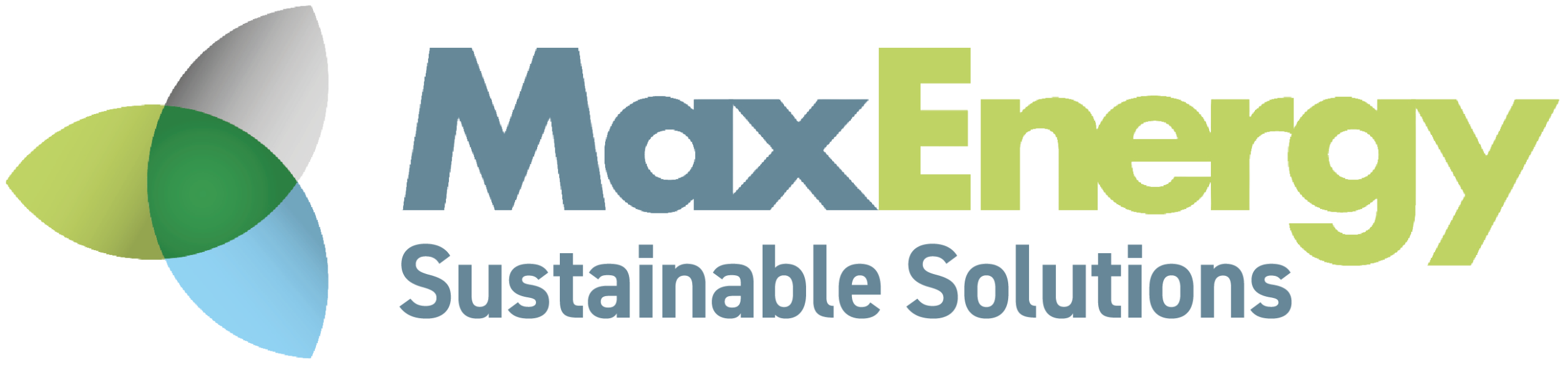 logo saying Max Energy and the subtitle "Sustainable Solutions"